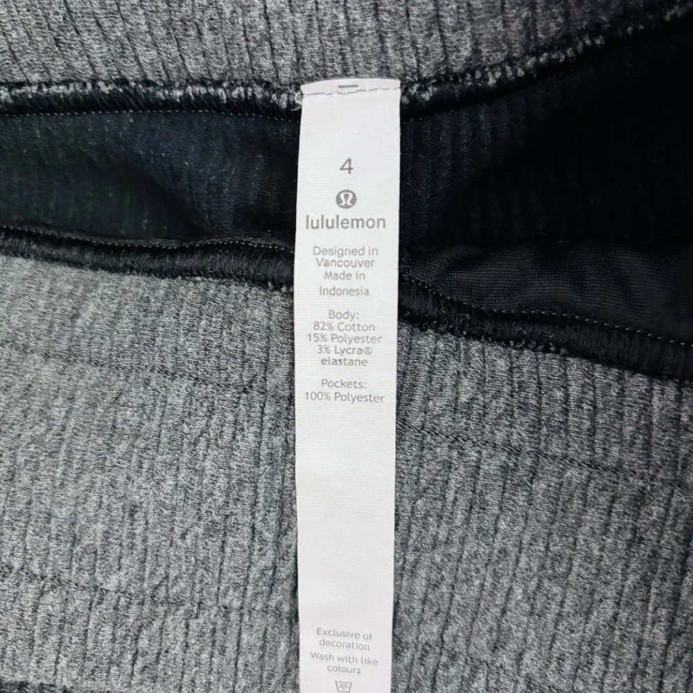 Lululemon Retreat Yourself Crop Heathered Core Dark Grey - Picture 4 of 4